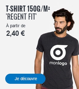 TEE-SHIRT PUBLICITAIRE HOMME 'REGENT FIT' 150 GR/M&sup2; - OBJETRAMA