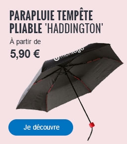 PARAPLUIE PERSONNALIS&Eacute; TEMP&Ecirc;TE PLIABLE 'HADDINGTON' - OBJETRAMA