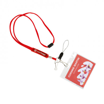 TOUR DE COU AVEC CLIP SECURITE PUBLICITAIRE 'BARLETTA'