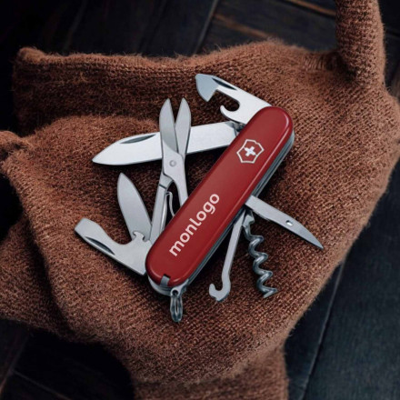COUTEAU SUISSE PERSONNALISÉ VICTORINOX 14 FONCTIONS 'CLIMBER'