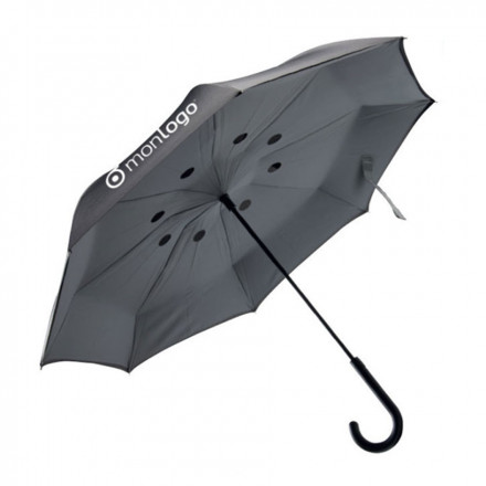 PARAPLUIE PUBLICITAIRE TEMPETE REVERSIBLE A FERMETURE AUTOMATIQUE 'LERWICK