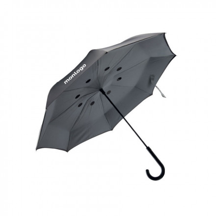 PARAPLUIE PUBLICITAIRE TEMPETE REVERSIBLE A FERMETURE AUTOMATIQUE 'LERWICK