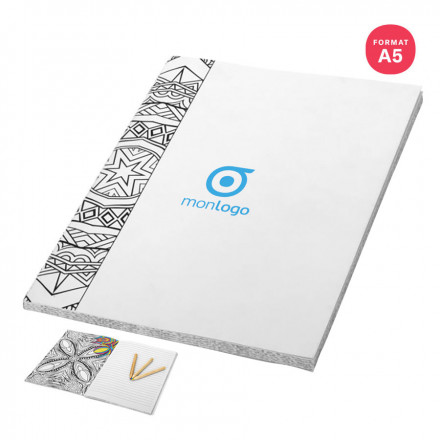 CARNET DE NOTES ET DE COLORIAGE PERSONNALISÉ A5 'CRISTINA'