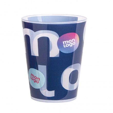 GOBELET RÉUTILISABLE PERSONNALISABLE 'CUP' 10 CL IMPRESSION QUADRICHROMIE IML