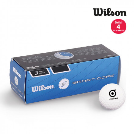 LOT DE 3 BALLES DE GOLF PERSONNALISÉES WILSON® 'SMART CORE'