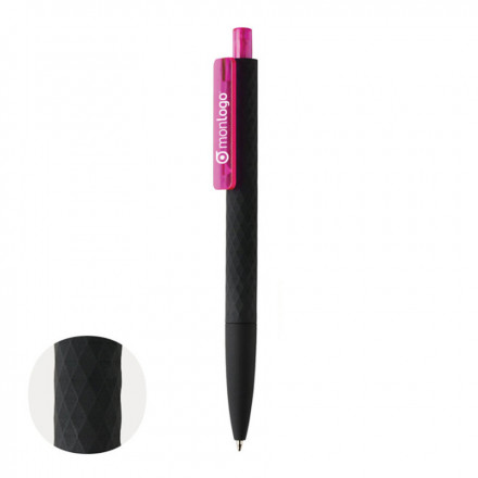 STYLO SOFT TOUCH PERSONNALISE 'RIYA BLACK'