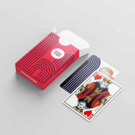 JEU DE 32 CARTES AVEC ETUI EN QUADRICHROMIE PUBLICITAIRE 'SINGLETON' 