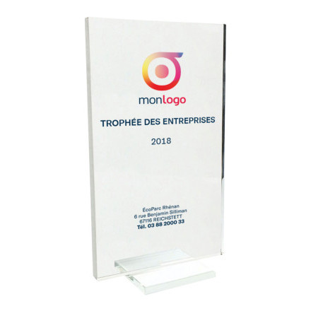 TROPHÉE PROMOTIONNEL RECTANGULAIRE 'MAJOR' QUADRICHROMIE