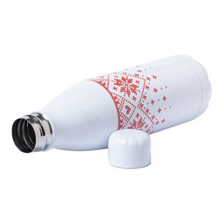 BOUTEILLE DE NOËL PUBLICITAIRE EN MÉTAL 'ALINOR'