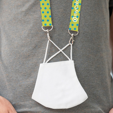 TOUR DE COU PORTE MASQUE PERSONNALISABLE EN QUADRICHROMIE 'TAMANO'