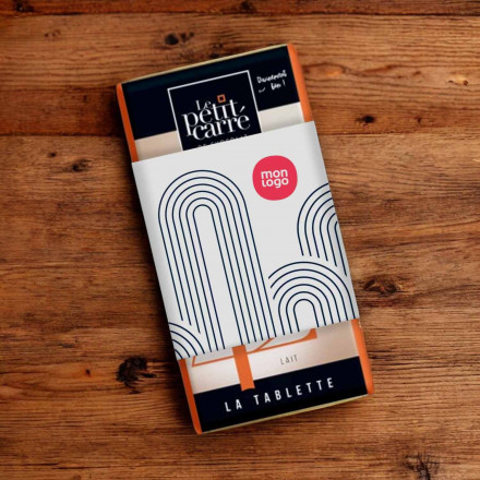 TABLETTE DE CHOCOLAT DE 90G LE PETIT CARRÉ® PUBLICITAIRE 'CHOCOLY'