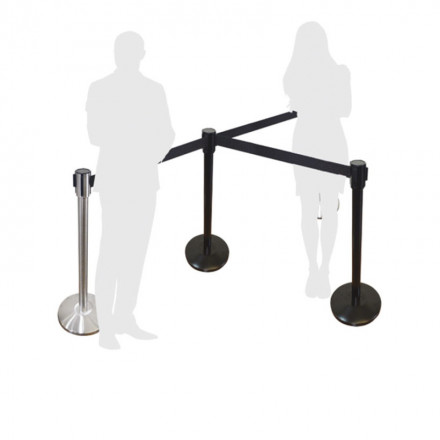 BARRIÈRE PUBLICITAIRE À CEINTURE RÉTRACTABLE COULEUR 'BARU'