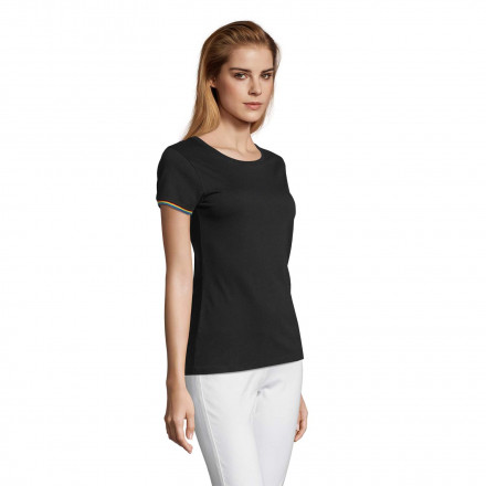 T SHIRT PERSONNALISABLE POUR FEMME 'RAINBOW' COULEURS