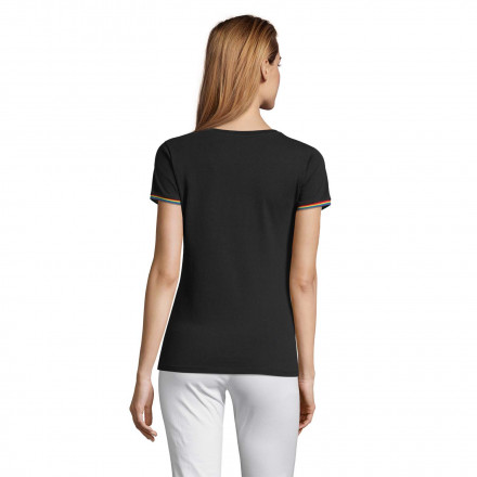 T SHIRT PERSONNALISABLE POUR FEMME 'RAINBOW' COULEURS