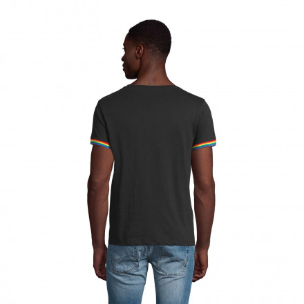 TEE SHIRT PUBLICITAIRE HOMME 'RAINBOW' COULEURS