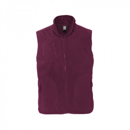BODYWARMER PUBLICITAIRE POLAIRE MIXTE 'NORWAY' 320 GR/M² - bordeaux