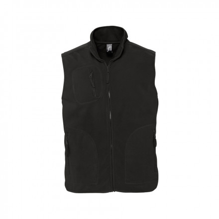 BODYWARMER PUBLICITAIRE POLAIRE MIXTE 'NORWAY' 320 GR/M² - noir