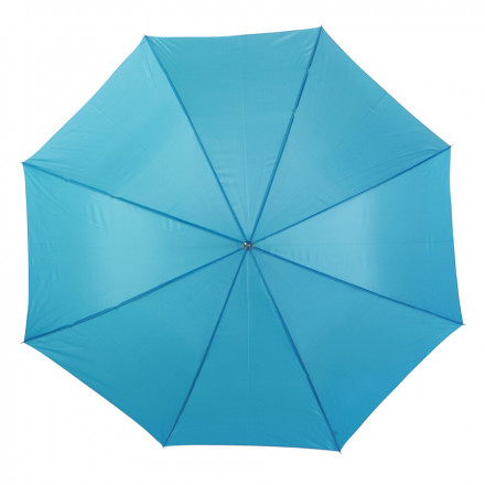 PARAPLUIE PUBLICITAIRE MANCHE DROIT A OUVERTURE AUTOMATIQUE 'ABERDEEN' - bleu clair