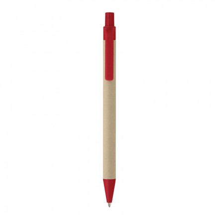 STYLO PERSONNALISABLE EN CARTON 'AMOSIS' - rouge