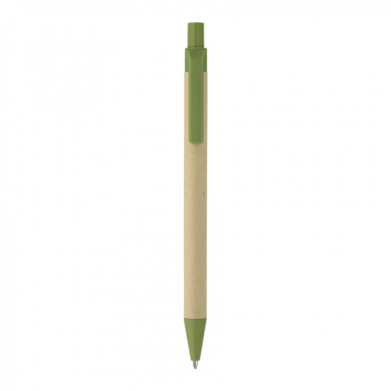 STYLO PERSONNALISABLE EN CARTON 'AMOSIS' - vert