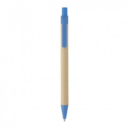 STYLO PERSONNALISABLE EN CARTON 'AMOSIS' - bleu