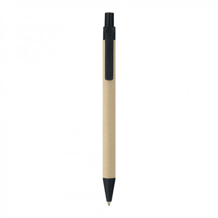 STYLO PERSONNALISABLE EN CARTON 'AMOSIS' - noir