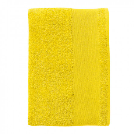 SERVIETTE DE TOILETTE PUBLICITAIRE 50X100 CM 'ISLAND' COULEUR - citron