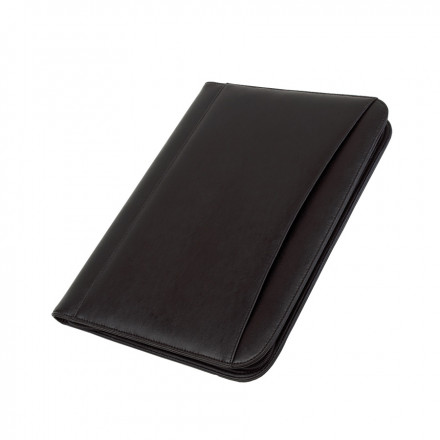 CONFÉRENCIER A4 AVEC CALCULATRICE 'GENTLEMEN' - noir