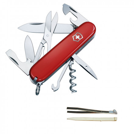 COUTEAU SUISSE PERSONNALISÉ VICTORINOX 14 FONCTIONS 'CLIMBER' - rouge opaque
