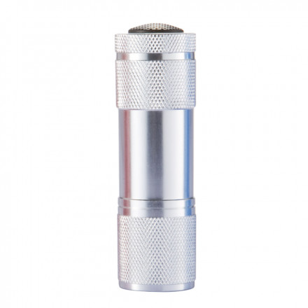 LAMPE TORCHE PUBLICITAIRE 9 LED 'BIELLA' - argenté