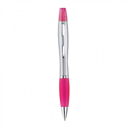 STYLO ET SURLIGNEUR PUBLICITAIRE 'RIO DUO' - rose