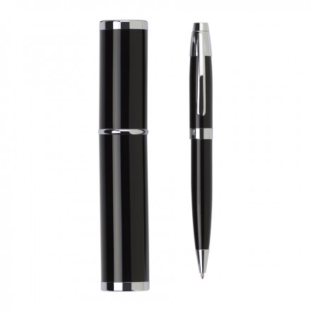 STYLO PUBLICITAIRE EN MÉTAL 'RAVENNE' - noir