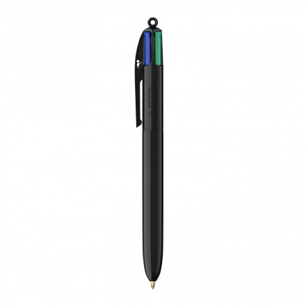 STYLO BIC® PUBLICITAIRE 4 COULEURS 'CLASSIQUE' - noir/noir