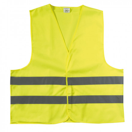 GILET DE SECURITE PUBLICITAIRE ADULTE 'FLUOSAFE' - jaune