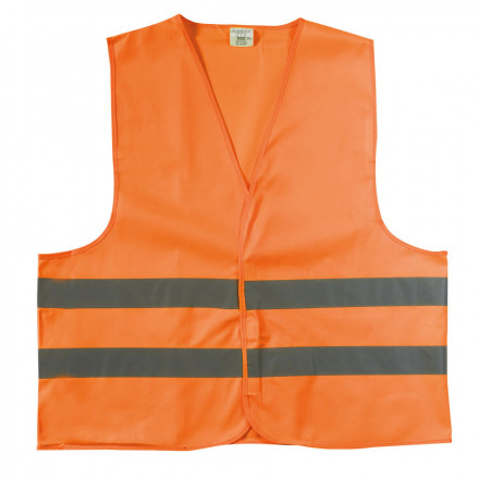 GILET DE SECURITE PUBLICITAIRE ADULTE 'FLUOSAFE' - orange