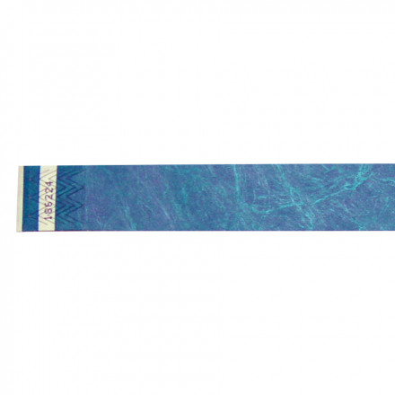 BRACELET EN PAPIER PUBLICITAIRE 'GUEST' - bleu