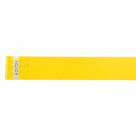 BRACELET EN PAPIER PUBLICITAIRE 'GUEST' - jaune