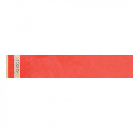 BRACELET EN PAPIER PUBLICITAIRE 'GUEST' - rouge