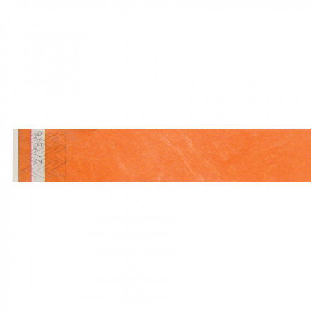 BRACELET EN PAPIER PUBLICITAIRE 'GUEST' - orange