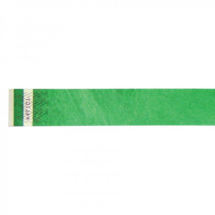 BRACELET EN PAPIER PUBLICITAIRE 'GUEST' - vert