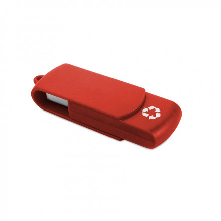 CLE USB PUBLICITAIRE 'RECYCLOFLASH' - rouge