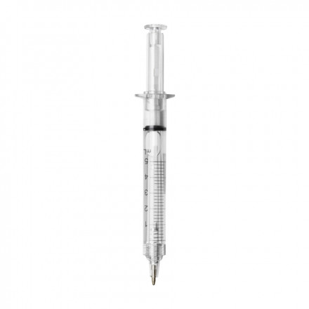 STYLO PUBLICITAIRE 'SERINGUE' - transparent