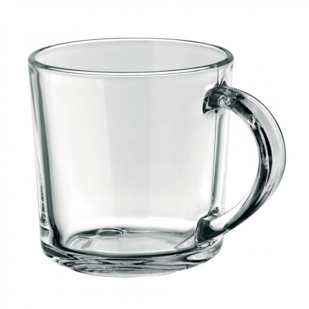 MUG EN VERRE PUBLICITAIRE 'SOFFY' TRANSPARENT - verre transparent