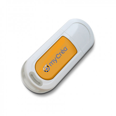 CLÉ USB ÉCOLOGIQUE PERSONNALISÉE 'ECO2' - blanc