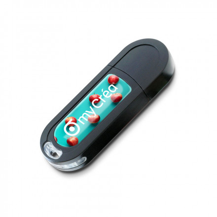 CLÉ USB ÉCOLOGIQUE PERSONNALISÉE 'ECO2' - noir