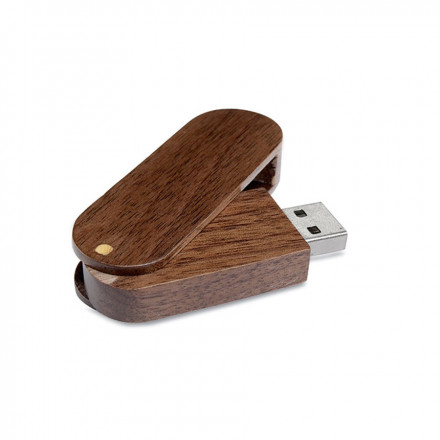 CLE USB PUBLICITAIRE ROTATIVE 'NATURIO' - bois rose