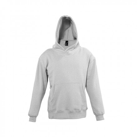 SWEAT-SHIRT CAPUCHE PUBLICITAIRE ENFANT 'SLAM' - gris chiné