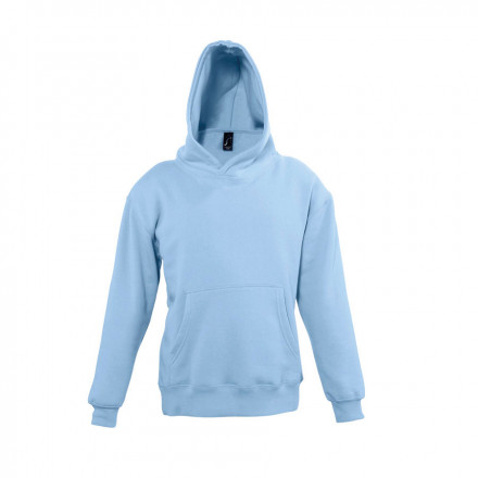 SWEAT-SHIRT CAPUCHE PUBLICITAIRE ENFANT 'SLAM' - bleu ciel