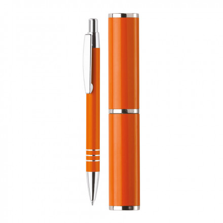 STYLO PERSONNALISÉ EN ALUMINIUM 'ROCOCO' - orange