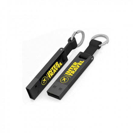 CLE USB PERSONNALISÉE 'IRON ELEGANCE C' - noir